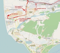 Карта Алахадзых и схема проезда к моему дому Приморская 7
