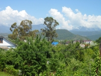 Вид на горы с балкона